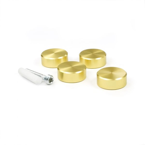 Gyford Décor Round Standoffs, Aluminum Brass Anodized SOK-FMCAP9BR - main